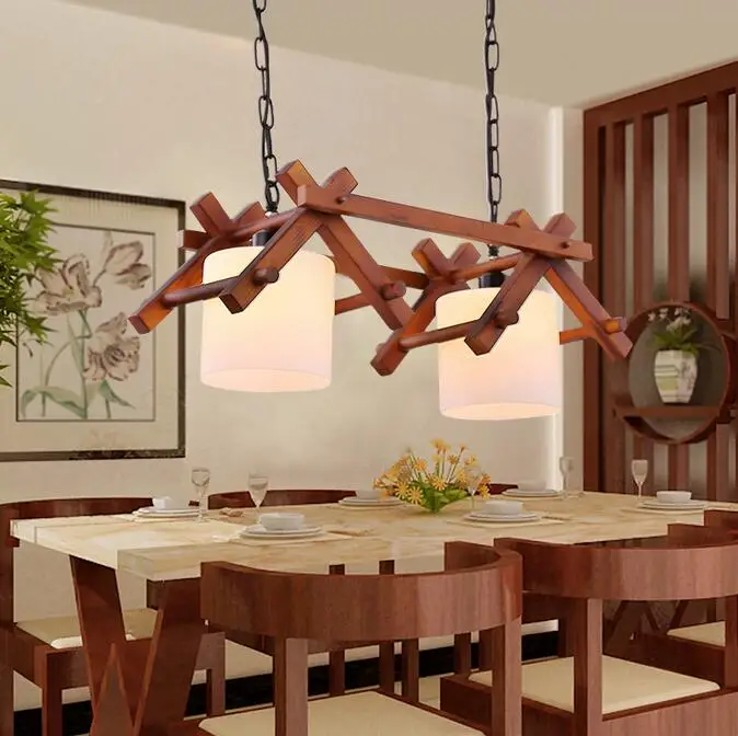 

Solid Wooden living room dining room pendant lights Southeast Asian American Mediterranean Chinese dining room dining room zh