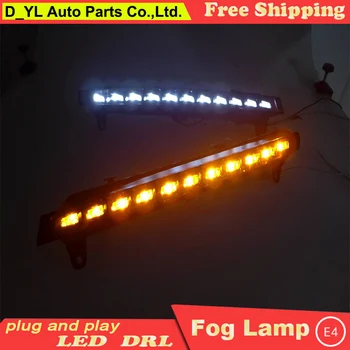 

Car styling For Audi Q7 2006-2009 LED DRL For Q7 High brightness guide LED DRL led fog lamps daytime running lights