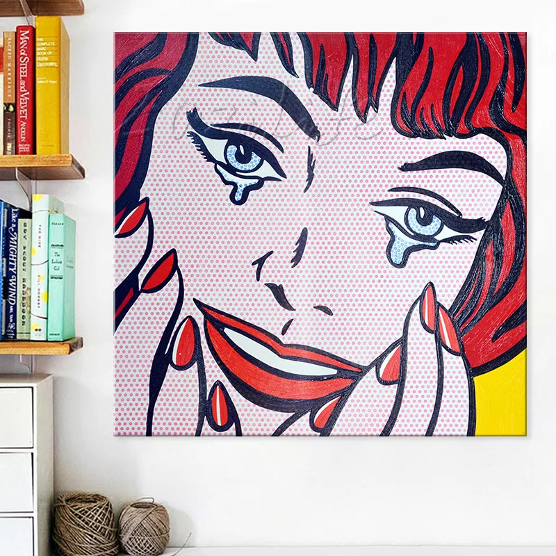 Постер с героями мультфильмов Поп Арт картина маслом на холсте ручная роспись
