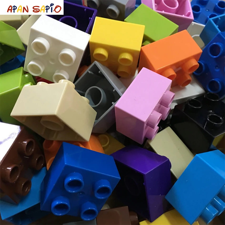 Big Size DIY Building Blocks Thick Figures Bricks 2X2Dot 14PCS Educational Creative Toys for Children Compatible With Brands