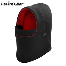 Refire gear, теплые флисовые шапочки, Мужская зимняя ветрозащитная теплая Балаклава, маска для лица, тактическая облегающая шапка, шапочки