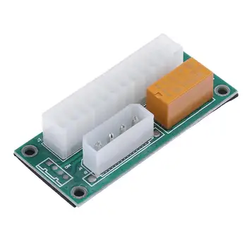 

Mining ATX 24Pin Dual Power Supply Card Synchronous Start Cable Wire Line Extender Board for Bitcoin Mining