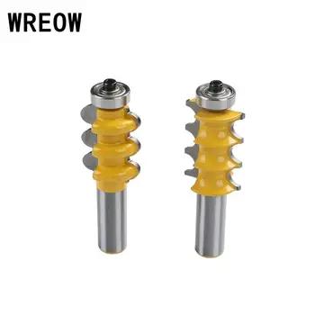 

1/2 Inch Shank Triple Bead Flute Line Knife Router Bit Woodwork Cutter Tools Sets