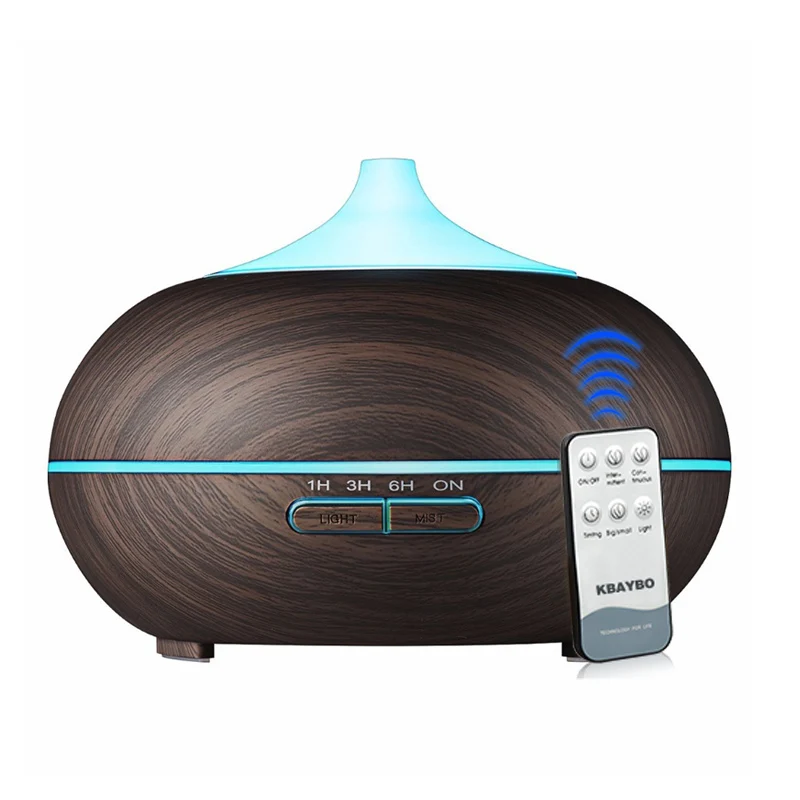 

New Aroma Diffuser Aromatherapy Wood Grain Essential Oil Diffuser Ultrasonic Cool Mist Humidifier For Home Remote Control