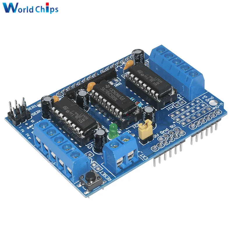Новый Щит расширительной платы двигателя L293D для Arduino Mega UNO Duemilanove|board motor|mega drivearduino