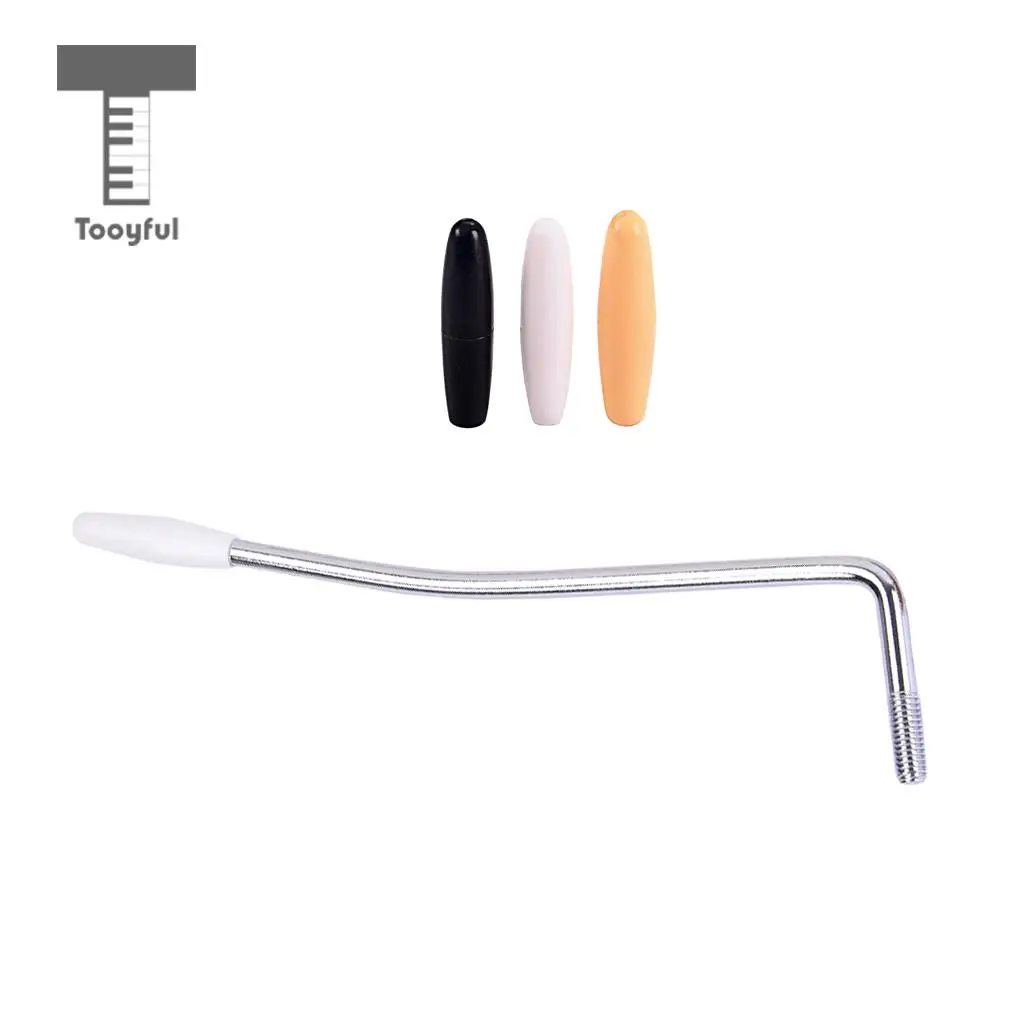 Replacement 5mm Thread Tremolo Arm Whammy Bar with 3pcs Tips for Strat ST Standard Guitar