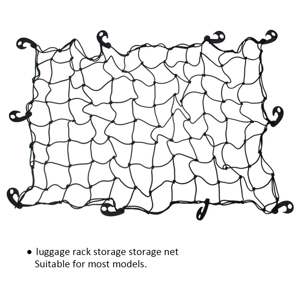 Большая эластичная Автомобильная грузовая аккуратная сеть сетка для хранения сетчатые фиксирующие точки Saftey 120X80 см Органайзер трейлер багажник на крышу Boot Bungee Cord