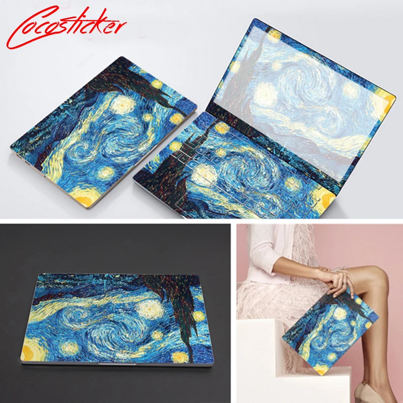 Laptop Stickers Skin For Acer Series Model All Cover Vinyl Notebook Customized Skin ABC Sides+Keys+Key Interstice Print Stickers