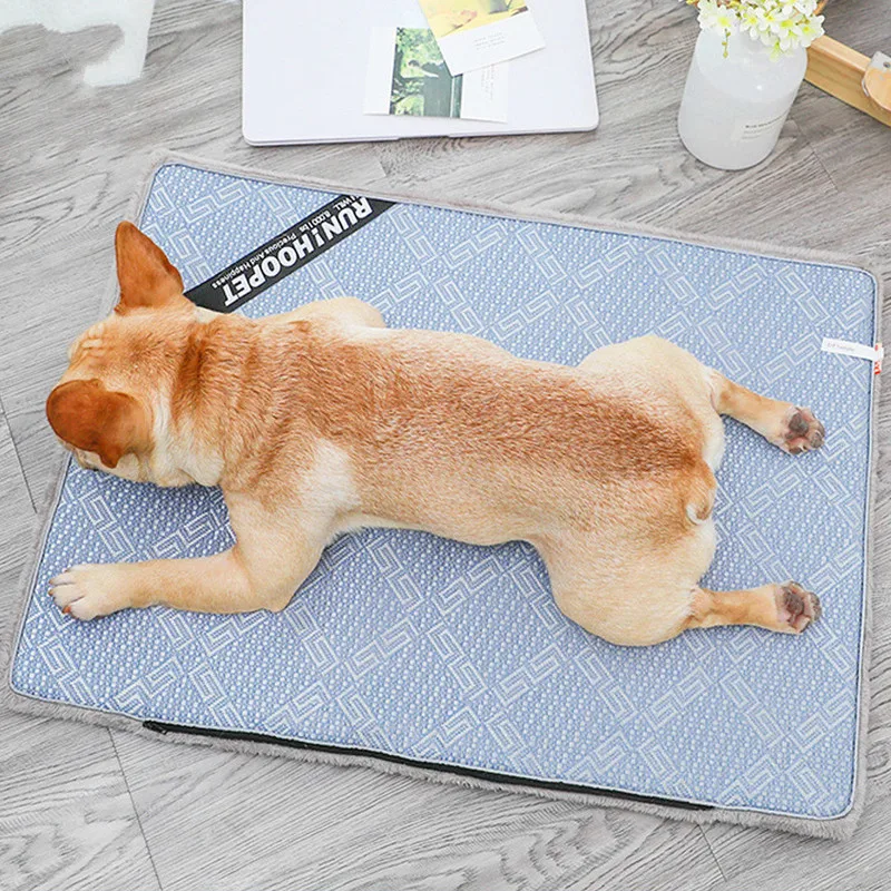 Dual use Summer Cooling and Winter Warm Mats Blanket Pet Dog Bed Mats