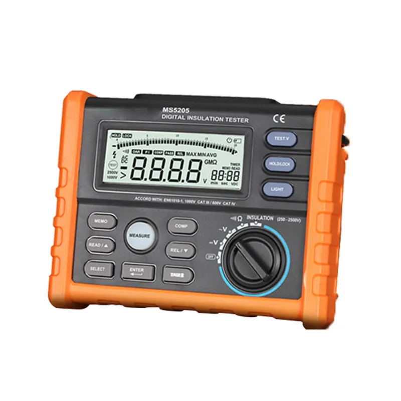 

Insulation Resistance Tester PROTMEX MS5205 Analog and Digital 2500V megger meter 0.01~100G Ohm with Multimeter