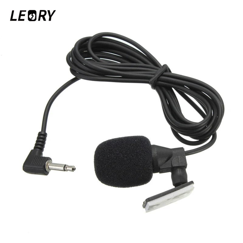 LEORY 3.5mm Jack Plug Portable Clip on Lapel Mini Car Audio Microphone