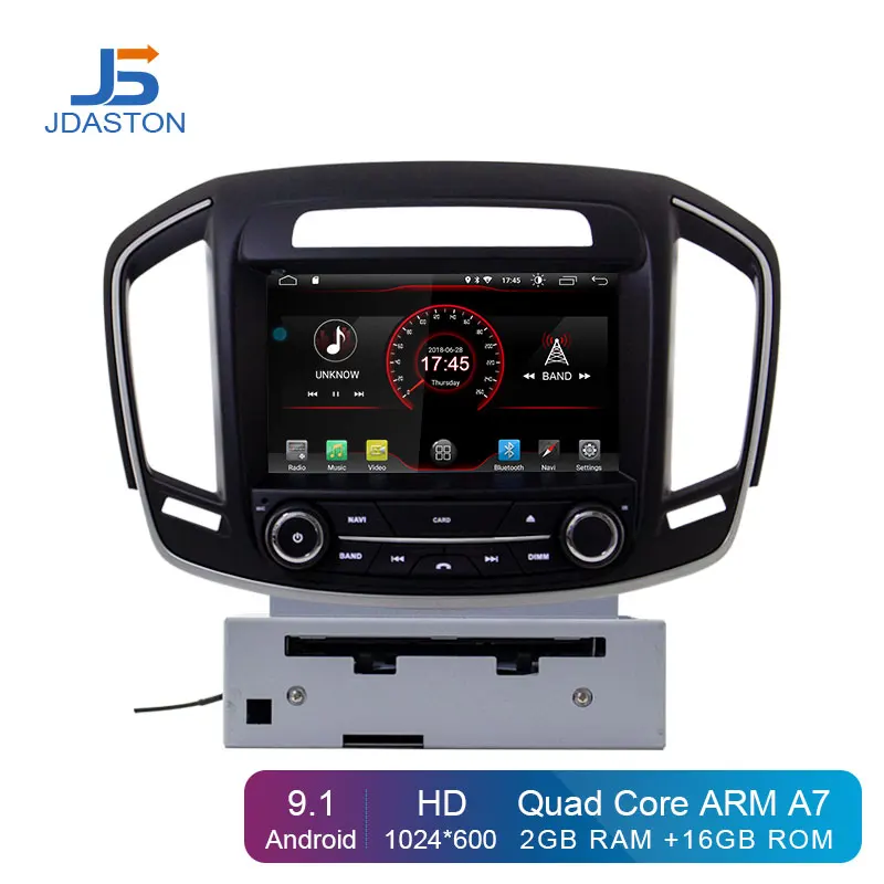 

JDASTON Android 9.1 Car DVD Player For Opel Vauxhall Holden Insignia 2014- 2017 Din Car Radio GPS Navigation Multimedia Stereo