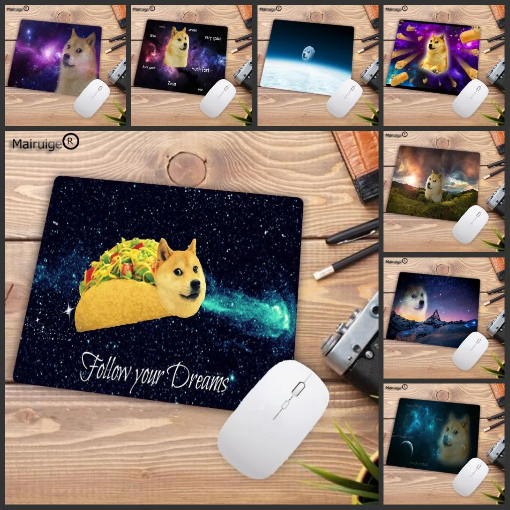

Mairuige Big Promotion Anime Dog Space Non-SlipTextured Surface Water Resistent Complete Rectangle Mouse Pad Gaming Pad 22X18CM