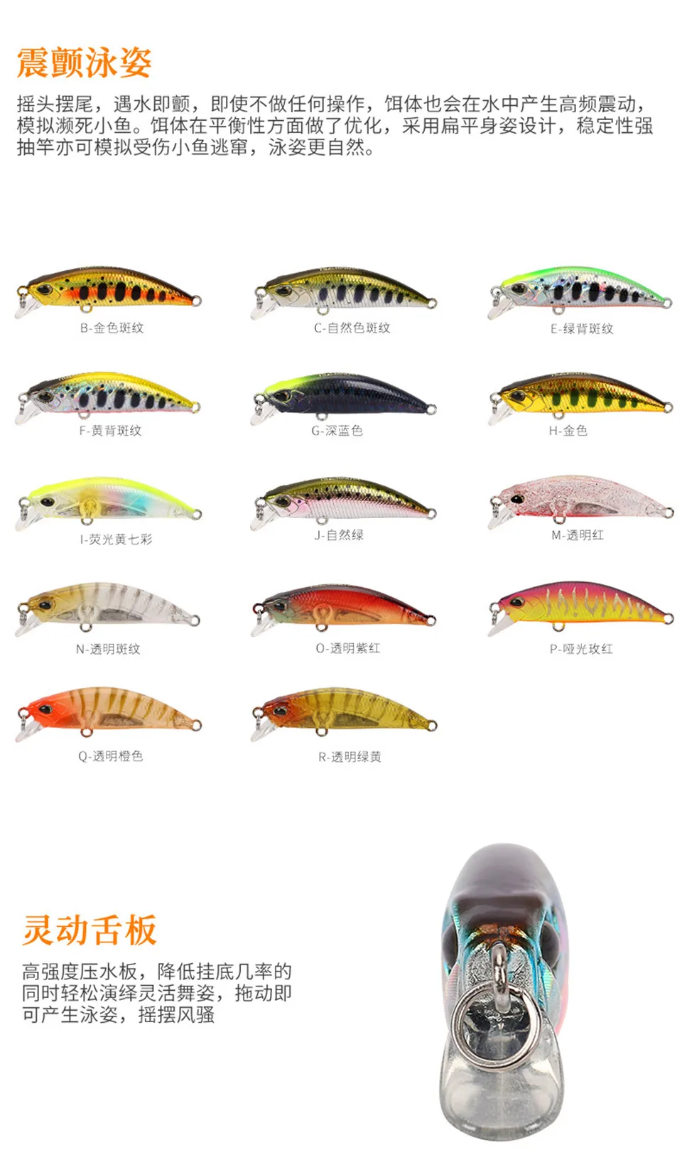 Isca de Pesca Artificial para Truta Tsurinoya Afundando Minnow 5g - 50mm 14 Cores Isca Baixo Pesca Wobbler Hardlure Dw63 8 Pçs 14 artificial para truta baixo pesca wobbler hardlure