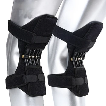 

1 Pair Patella Booster Spring Knee Brace Support Mountaineering Squat Sports Promotion Knee Protecter Fitness Training Equipment