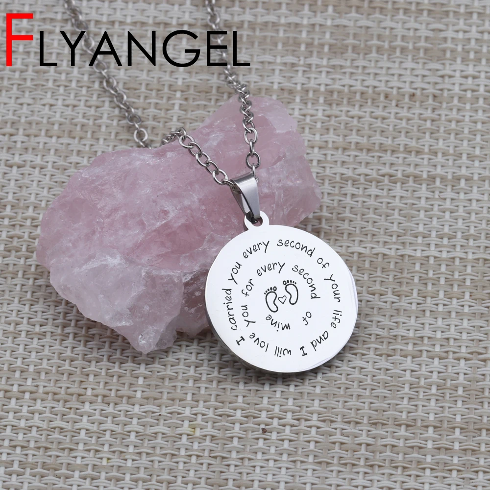 

delicate Lettering key Chains Engraved I Carried You Every Second Of Your Life And I Will Love You For Keyring Keys Holder CHIC