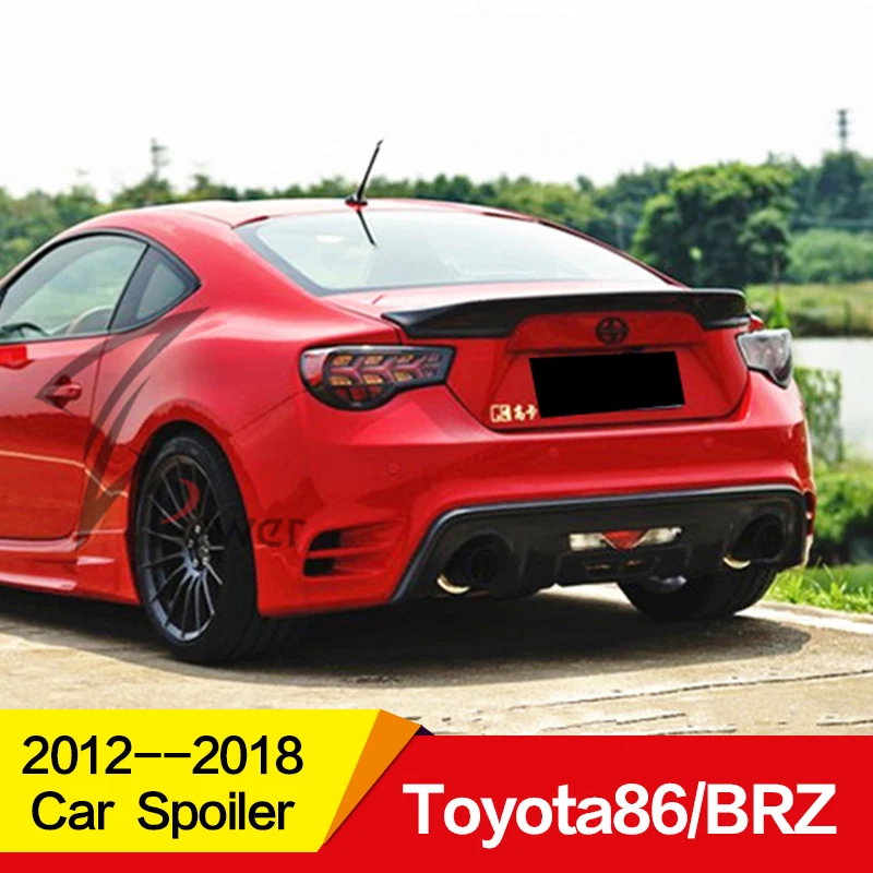 Применение для Toyota gt86 Subaru BRZ надрезаемая подкладка, ABS Материал заднего крыла с цветной внешний вид украшения посвященный