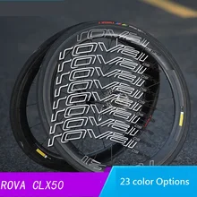 Roval CLX 50 CLX50 наклейки Набор для двух углеродных колес дорожный велосипед C/дисковый тормоз наклейки, 23 цвета Варианты