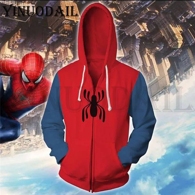 

Avengers Spiderman Superhero Autumn New Casual Venom Sweatshirt Print Hooded Sweatshirt 3d Hoodies Harajuku Mens Hoodies