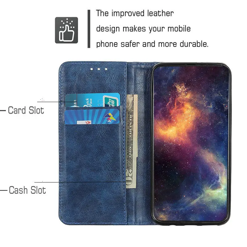 For Coque Samsung A60 Case Luxury Magnetic Flip Fundas Samsung Galaxy A60 Case 360 Protect for Samsung A 60 Leather Cover Wallet
