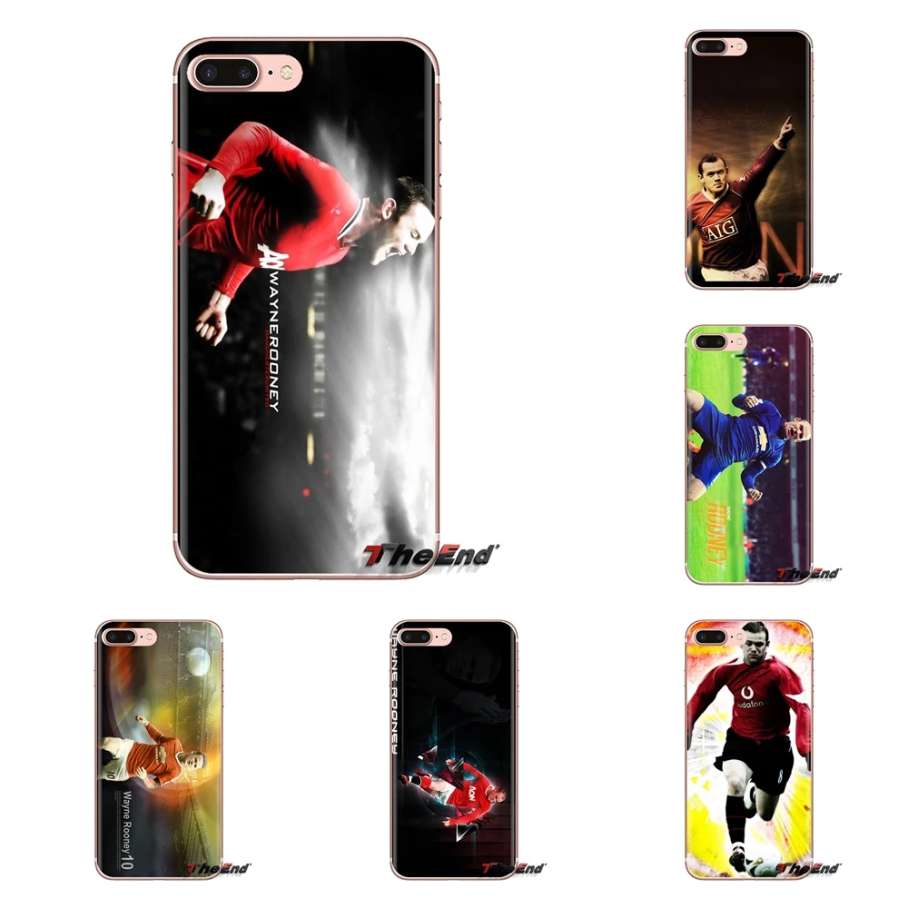 Wayne Rooney Football Soft Transparent Shell Covers For Xiaomi Mi4 Mi5 Mi5S Mi6 Mi A1 A2 5X 6X 8 9 Lite SE Pro Max Mix 2 3 2S |