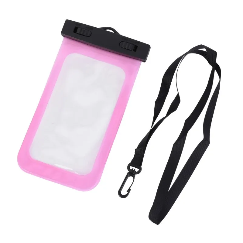 Мульти-стиль круглый зажим Водонепроницаемый мини плавательный мешок для смартфона сенсорный экран сумка уход за телефоном водонепроницаемый контейнер для телефона