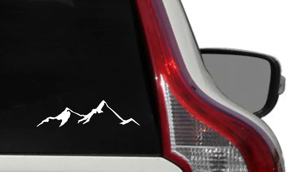 

Mountain View Version 4 Car Vinyl Sticker Decal Bumper Sticker for Auto Cars Trucks Windshield Custom