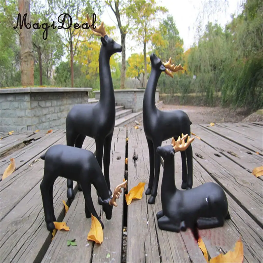Vintage Deer Figurines Fawn, Woodland themed Animal Centerpiece Ornament Animal Figures Miniatures Artwork