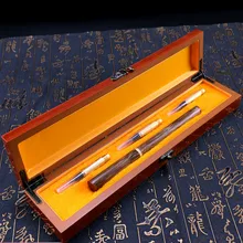 Высококлассные Weasel и кролик множество волокон кисточка для китайской каллиграфии ручка письмо и Рисование кисть для китайской живописи подарочная коробка набор