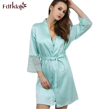 

Womens robes 2020 new spring summer women gowns bridesmaid robes ladies bathrobe pijamas mujer silk satin robe dressing gown