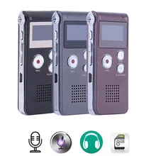 Portable 8G Digital Audio Voice Recorder for lessons Long working time high definition Mini MP3 Voice Recording pen for meeting