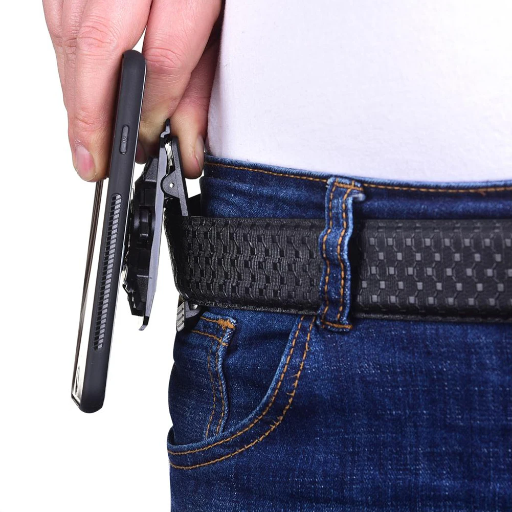

Magnet Mount Multifunction Lock Lazy Bracket Buckle Outdoor Vertical Adjustable Phone Holder Anti Skid Belt Waist Clip Universal