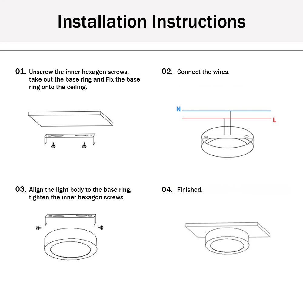  [DBF]Ultra-thin LED Surface Mount Ceiling Lamp 3W 5W 7W 9W Black/White/Gold Housing Ceiling Spot La - 32971335954