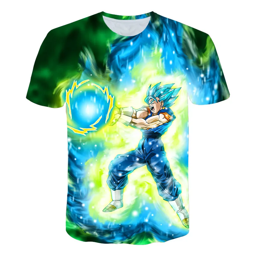 2018 аниме Dragon Ball Z футболка Супер saiyan Гоку Драконий мяч футболки унисекс все