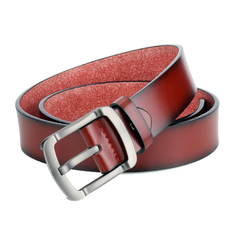 

Retro Men Leather Straps Fashion Punk Belt Designer Alloy Pin Buckle PU Belt w/3.7cm Jeans Casual Belt 2019 New Men's Belt