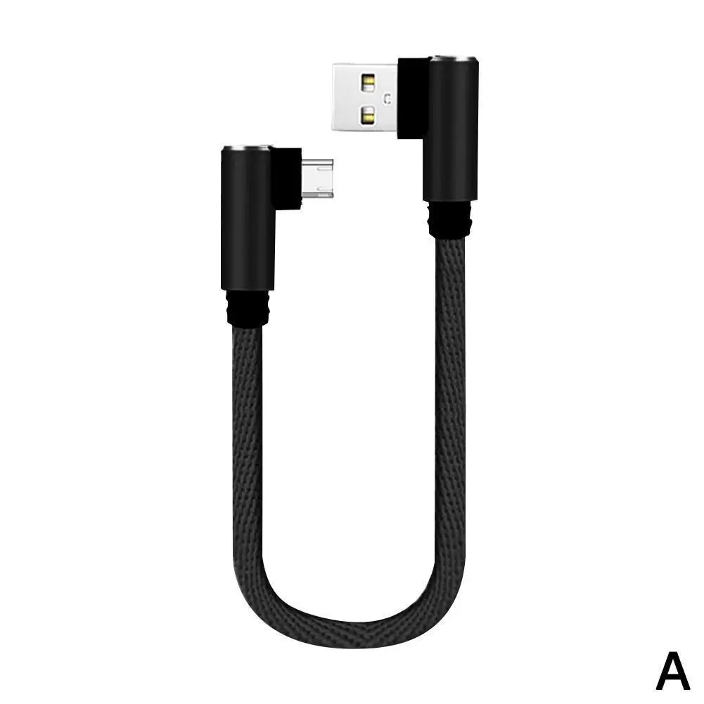 25 см короткий 90 градусов usb type C зарядный кабель USB-C телефонный кабель для зарядного устройства для samsung A3 A5 A7 huawei P20