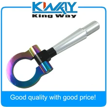 Jdmspeed NEO хром JDM T2 CNC гоночный буксировочный крюк из алюминия для Защитные чехлы для сидений, сшитые специально для Mitsubishi Lancer Evo EX