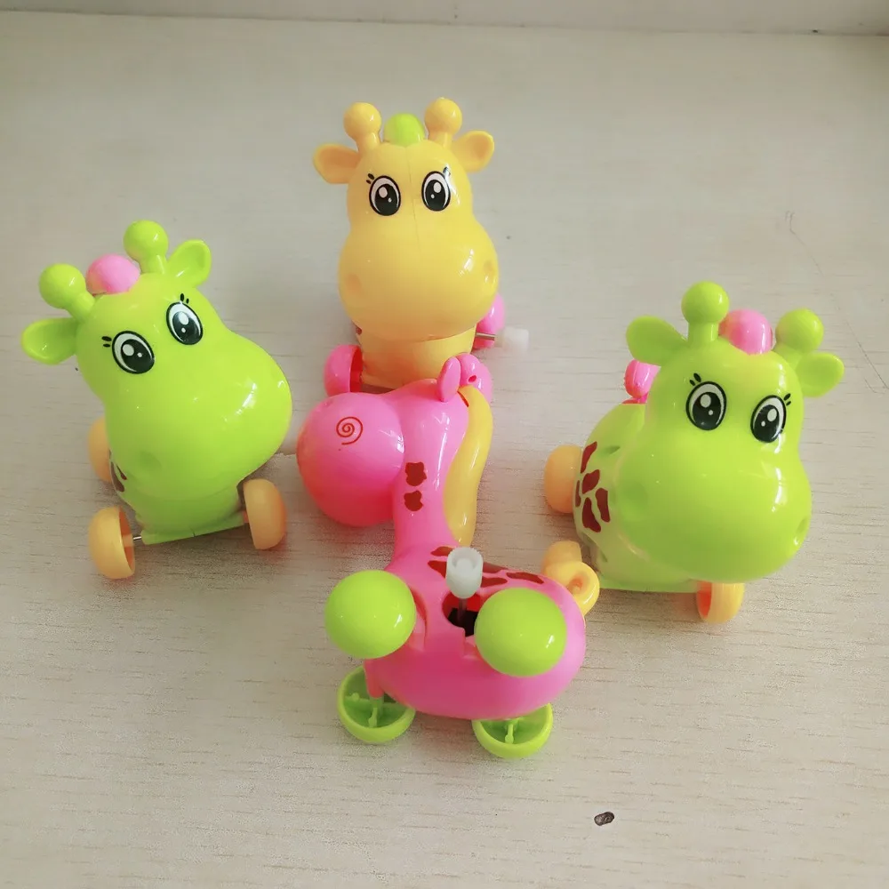 Заводные игрушки с жирафом, креативные Детские киоски, новые Необычные головоломки, цепь, Мультяшные животные