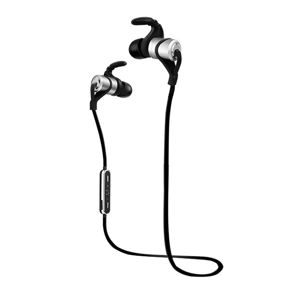 Worallymy D9 Bluetooth Headphones Wireless Sports Hook Earphones Sweatproof In Ear Earbuds for Gym Running Workout