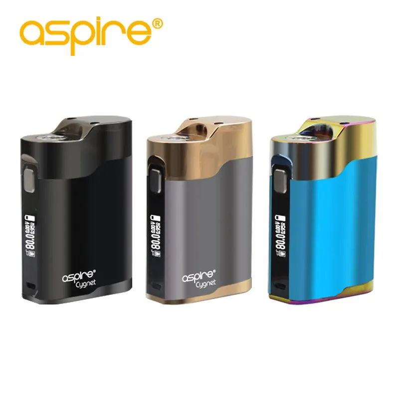 

Original Aspire Cygnet 80W Box Mod Latest Electronic Cigarette Vaporizer Box Mod 0.86inch OLED Screen Display