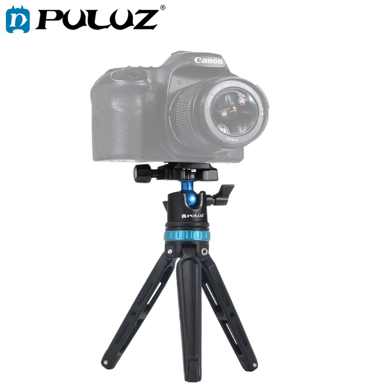 

PULUZ Pocket Mini Adjustable Metal Desktop Tripod Mount &360 Degree Ball Head for DSLR & Digital Cameras
