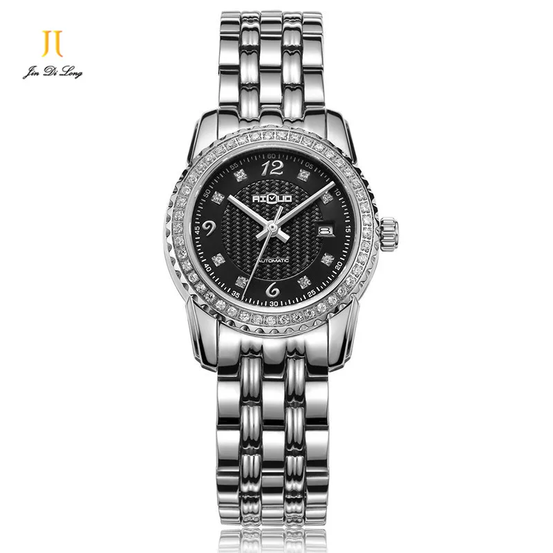 Brand Fashion Luxury Watch Women Business Casual Automatic Watch Diamond Calendar Waterproof Clock Ladies Wristwatch Relogio