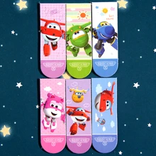 6 шт./компл. двусторонний узор catoon Super Fighter Закладка Книга for для книг металлическая Закладка закладки творческие материалы