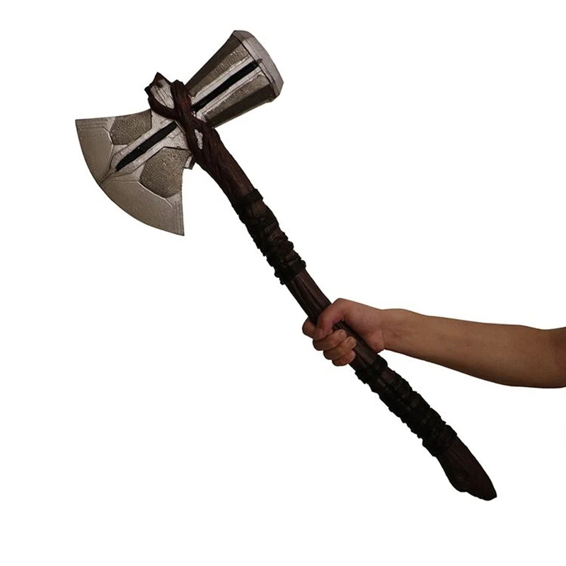Shield Thor Hammer Mjolnir Thor War Weapons Cosplay High Simulation Rubber Toys M136 image 4