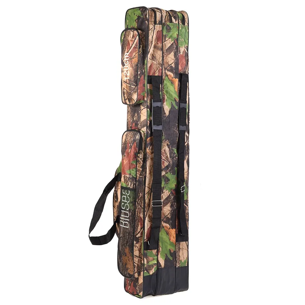 Bolsa de Vara de Pesca Carretel de Vara de Pesca Bolsa de Pesca Bolsa de Armazenamento Blusea 3 Camadas Portátil Dobrável 120 cm - 150 Mod. 1279044 11 High Quality Esporte e Lazer