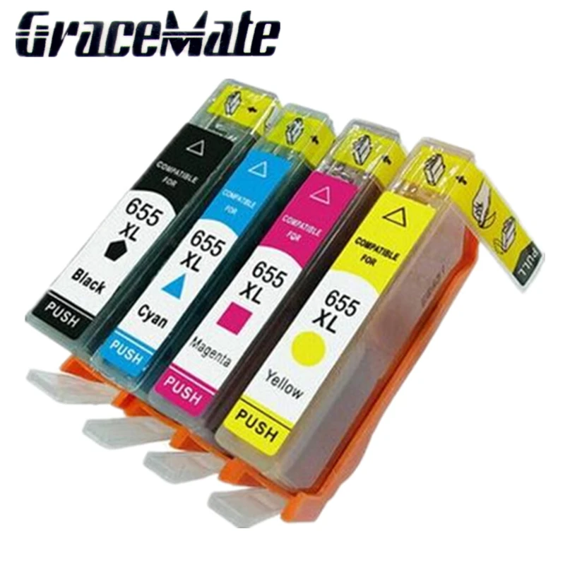 Inkjet cartridge replacement For HP 655 Ink Cartridges compatible for HP Deskjet 3525 4615 4625