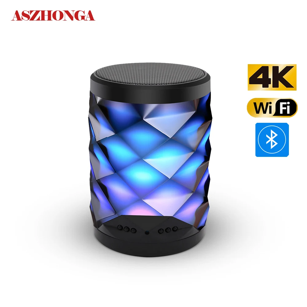 

3 in 1 Mini Home Security Camera Wireless Speaker 4K/1080P HD Remote Detection WiFi Camera IR Night Vision Lamp Cam 2-Way Audio