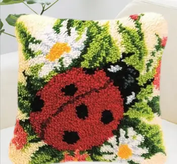 

roses latch hook la casa pillowcase cross stitch embroidery tapestry rugs kits