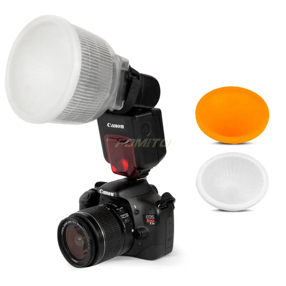 

Fomito Universal Cloud Lambency Flash Diffuser + Cover Set for Flash Speedlite Speedlight for Canon for nikon for Pentax yongnuo