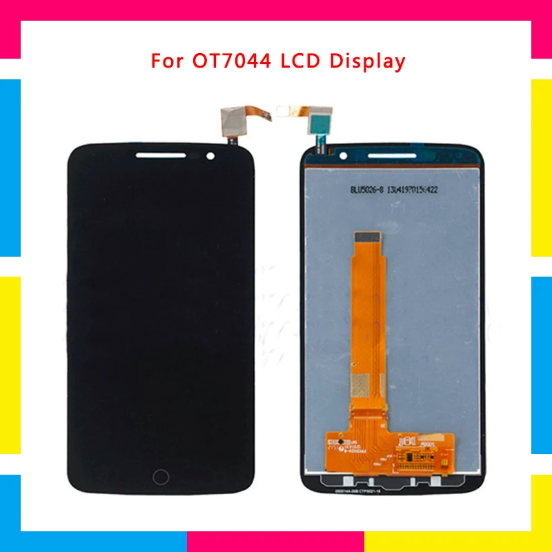 

5pcs LCD Display Screen With Touch Screen Digitizer Assembly For Alcatel One Touch Pop 2 Premium 7044 7044X 7044D OT7044